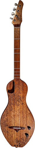 Boondocker D2 Sapele Dulcimer Electric/Acoustic 4-String w/Henna Top
