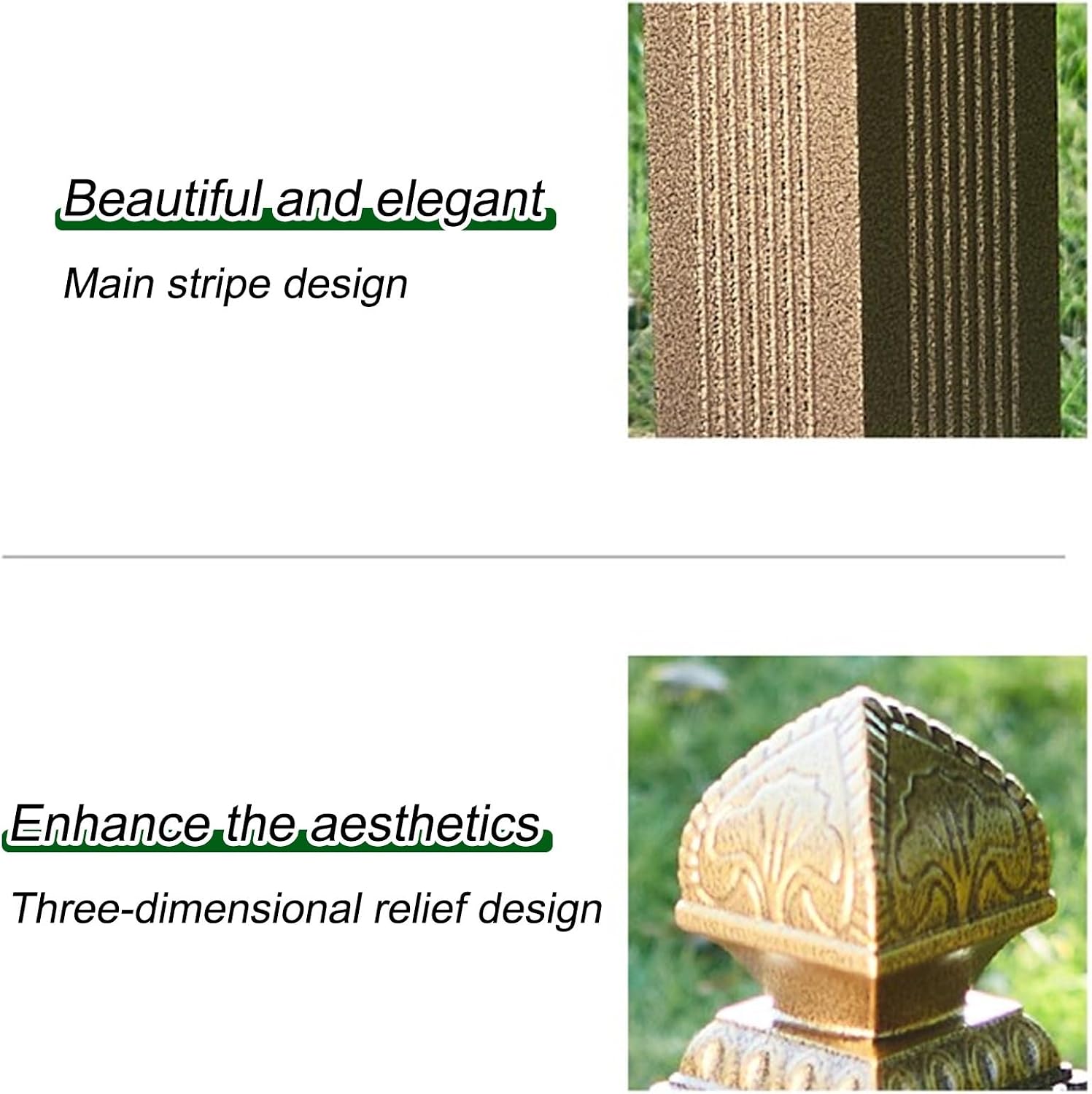 Garden Water Column Outdoor Post Faucet Vertical Square Decorative Water Feature Fountain Water Dispenser Hydrant Durable and Decorative Fixture