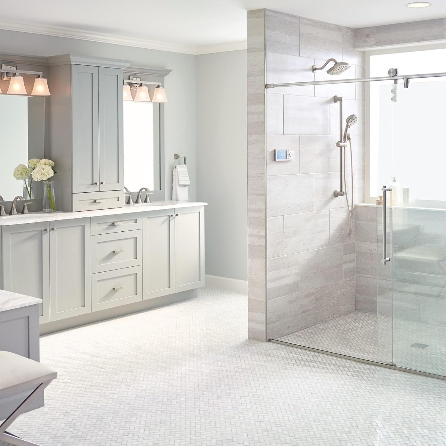 Moen Smart Water 2-Outlet Digital Thermostatic Shower Valve Kit with Standard 1/2' Connections, S3102