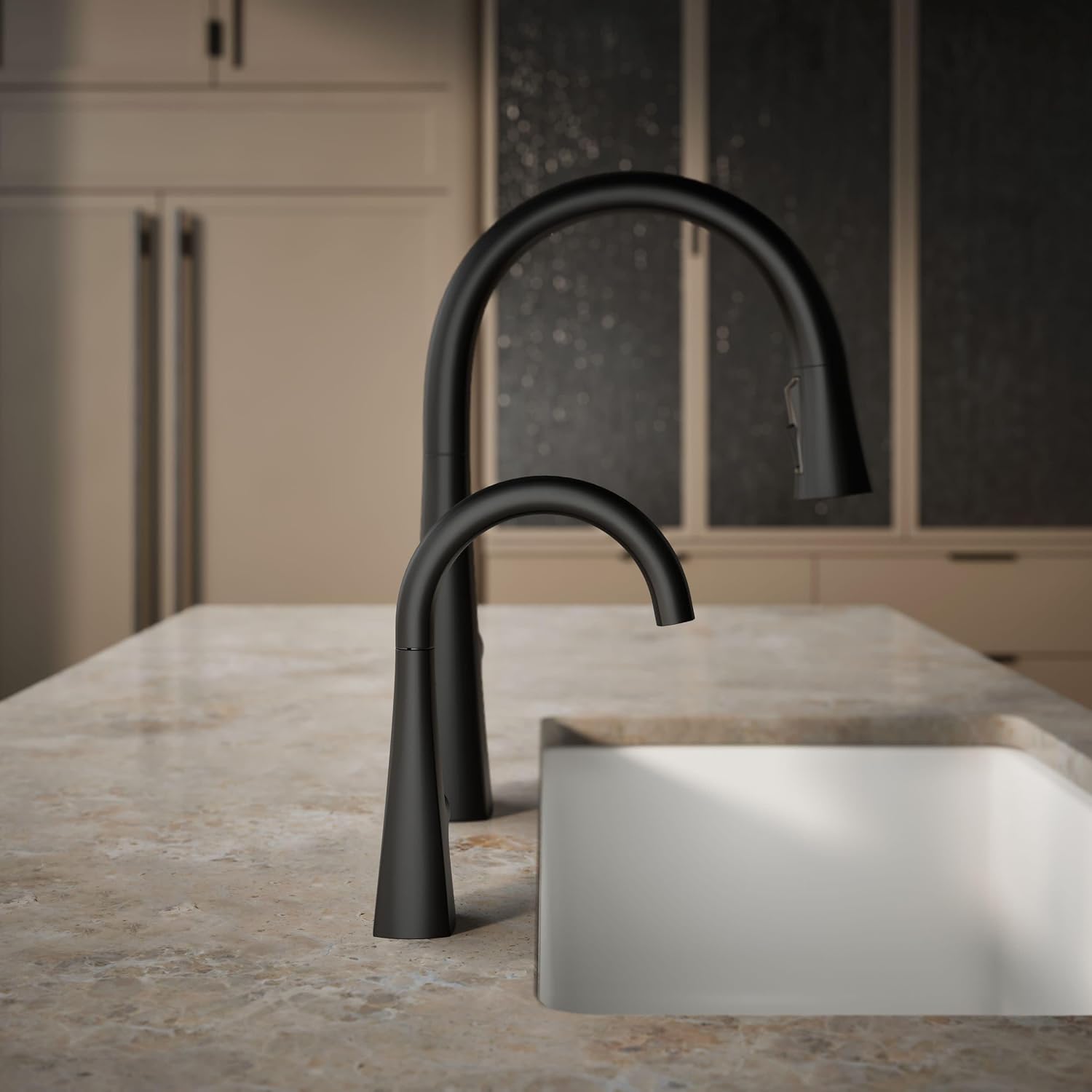 Kohler K-24134-BL Graze Beverage Faucet, Matte Black