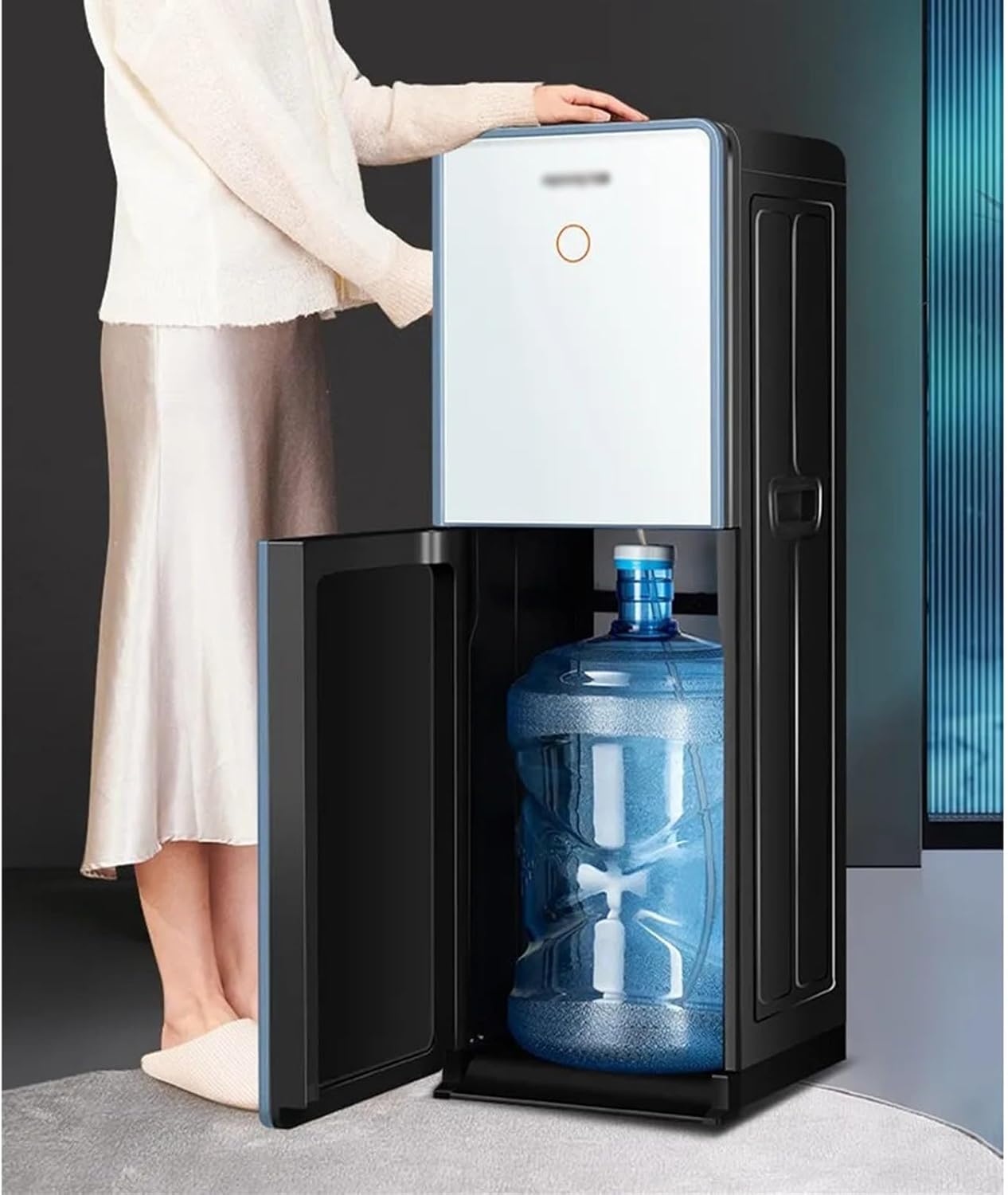 hot Water dispensers Water Dispenser Down-Mounted Type Vertical Type Warm Type Cold and Hot Type Down-Mounted Bucket Rapid Heating Drinking Water Instant hot Water Dispenser (Color : Ice Warm Style)