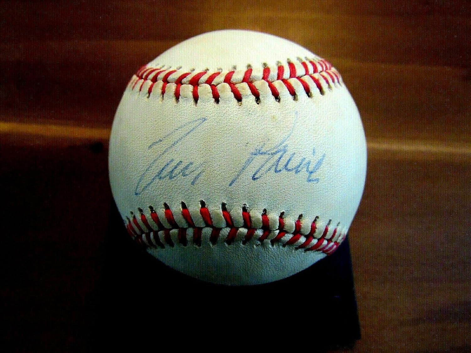 Tim Raines Hof Expos Sox Yankees Signed Auto Vintage Oal Baseball Jsa - MLB Game Used Baseballs
