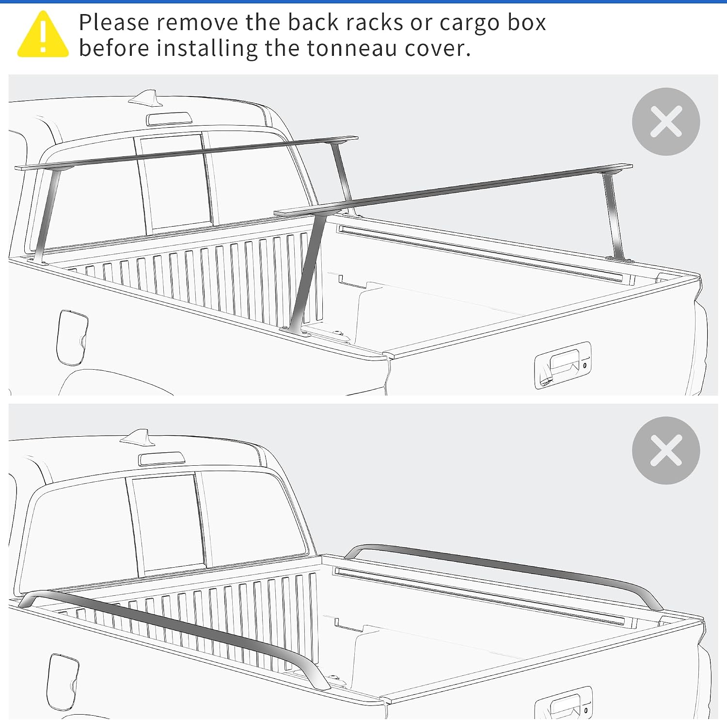 oEdRo Tri-Fold Truck Bed Soft Tonneau Cover Compatible with 2019-2026 Chevy Silverado 1500 / GMC Sierra 1500 New Body Style, Fleetside 5.8 Feet Bed w/o Multi-Flex Tailgate