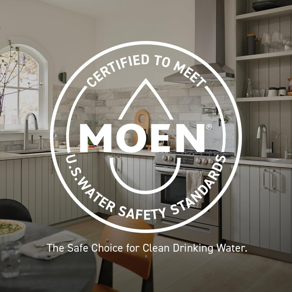 Moen Belfield Oil Rubbed Bronze Traditional One Handle High Arc Kitchen Faucet with Side Spray and Optional Deckplate Included, 7245ORB