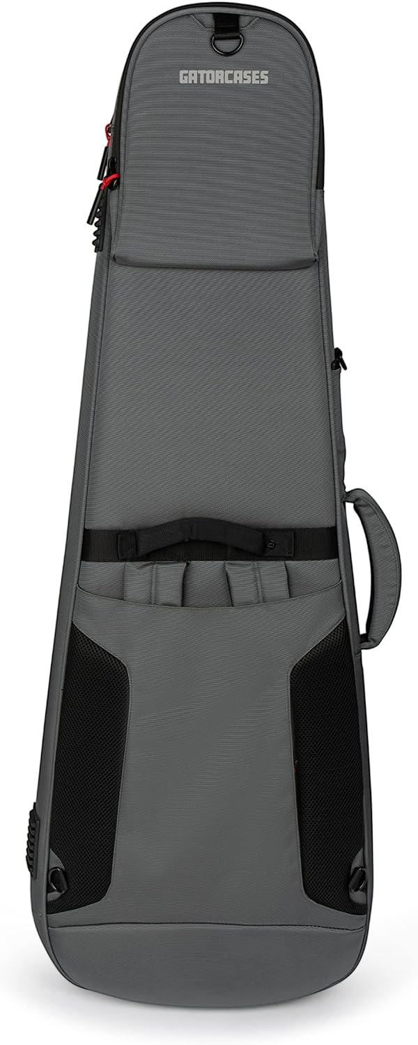 Gator Cases ICON Series Premium Weather Resistant Gig Bag for Electric Guitars with TSA Luggage Lock-Friendly Zipper Pulls; Grey (G-ICONELECTRIC-GRY)