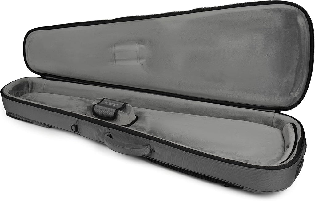 Gator Cases ICON Series Premium Weather Resistant Gig Bag for Bass Guitars with TSA Luggage Lock-Friendly Zipper Pulls; Grey(G-ICONBASS-GRY)