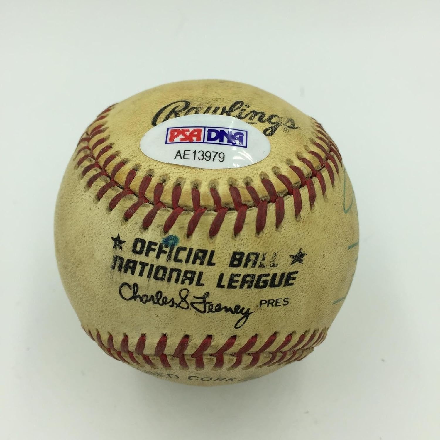 Johnny Ray Signed Actual Game Used Home Run Baseball From June 14, 1987 PSA DNA - MLB Game Used Baseballs