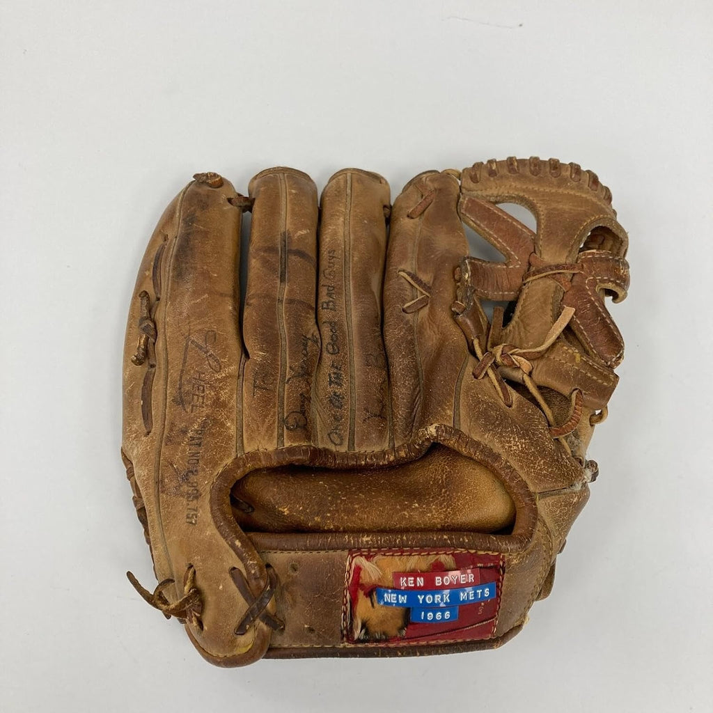 Ken Boyer 1964 MVP Season Signed Game Used Baseball Glove Cardinals PSA DNA COA - Autographed MLB Gloves