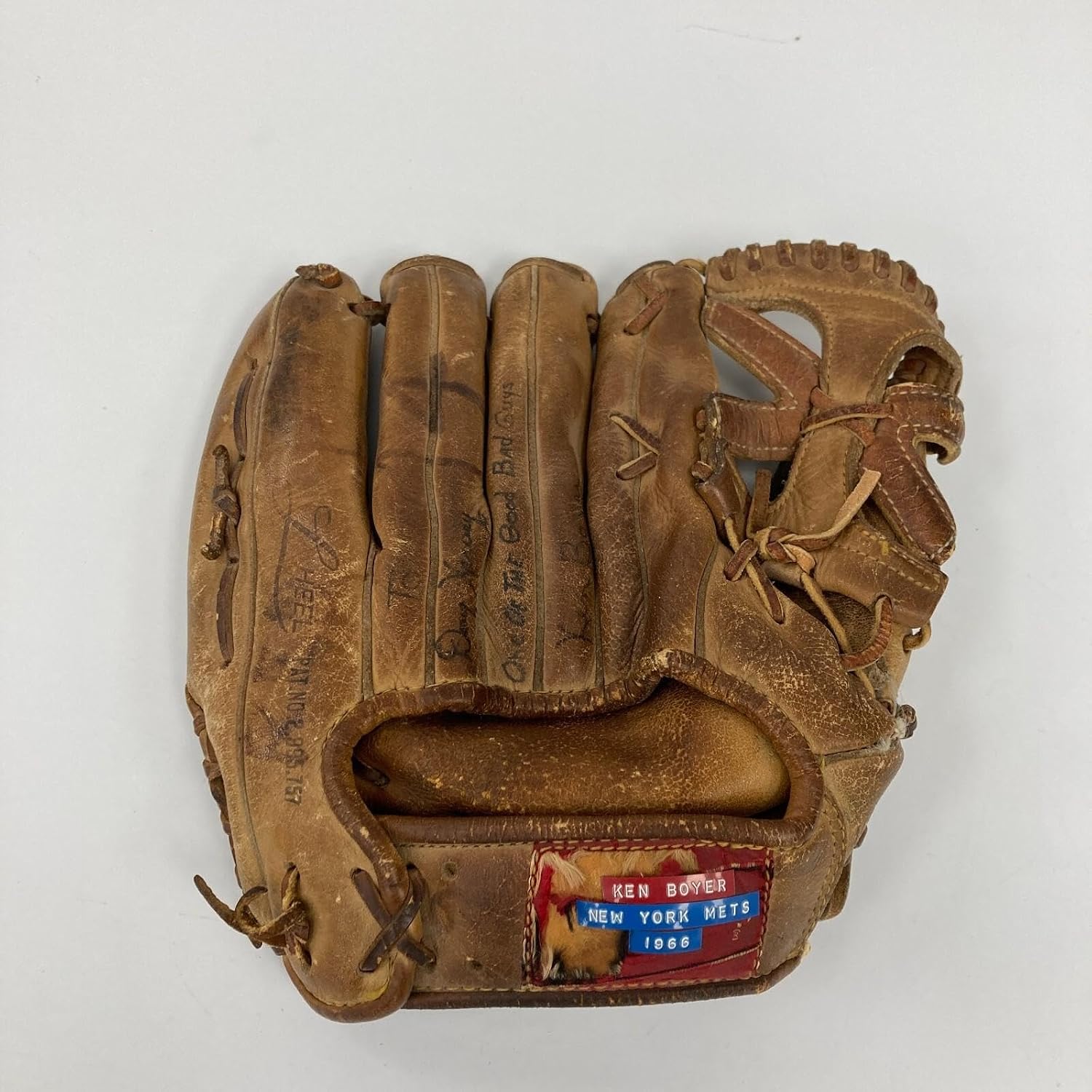 Ken Boyer 1964 MVP Season Signed Game Used Baseball Glove Cardinals PSA DNA COA - Autographed MLB Gloves