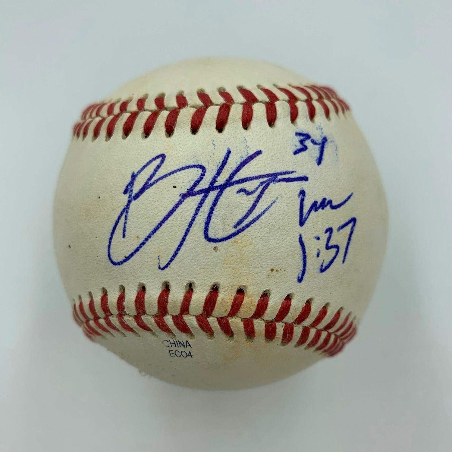 2011 Bryce Harper Pre Rookie Signed Game Used Minor League Baseball JSA COA - MLB Game Used Baseballs