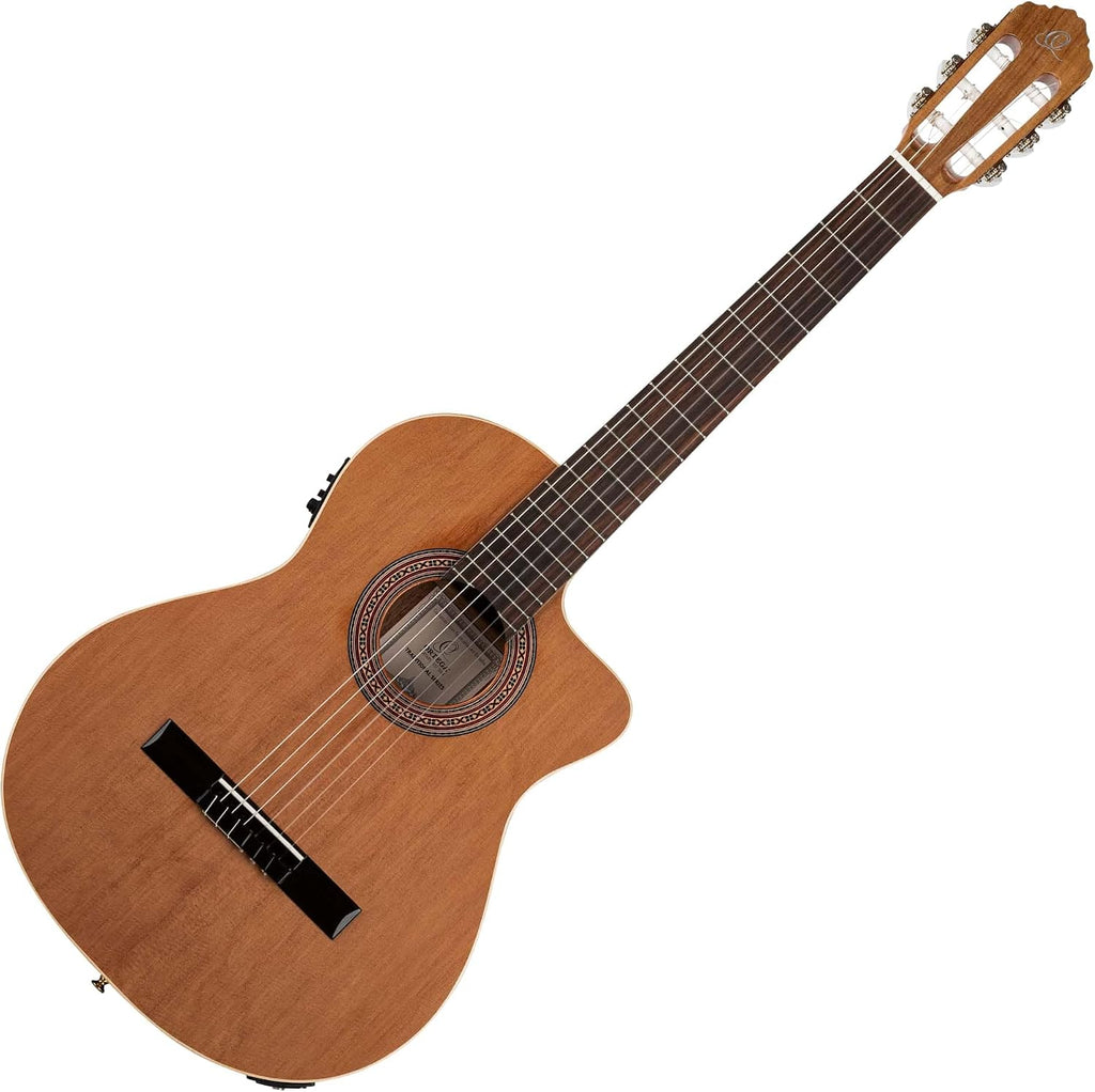Traditional Series - Made in Spain Solid Top Thinline Acoustic-Electric Classical Guitar w/Bag