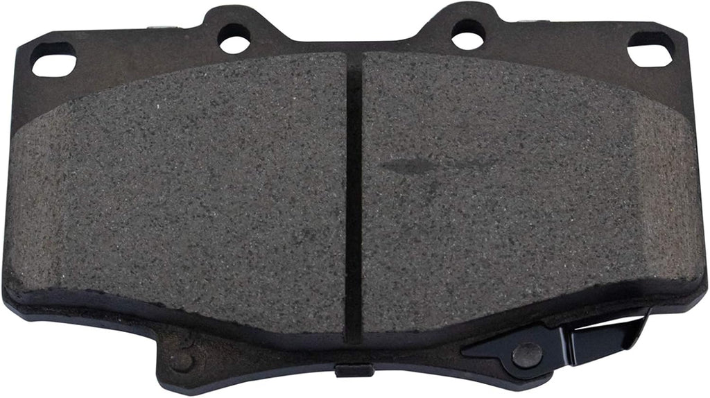 TRQ Performance Front Brake Pad and Rotor Set Ceramic Vented Slotted Drilled Coated Rotors Calipers Compatible with 1996-2000 Toyota 4Runner