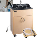 Ozark River Portable Sinks Premier Maple & Fill-n-Roll Dolly Kit Bundle, Maple Laminate-ABS, Portable Sink with Hot Water, Self-Contained Sink, Portable Hand Washing Station, 110V