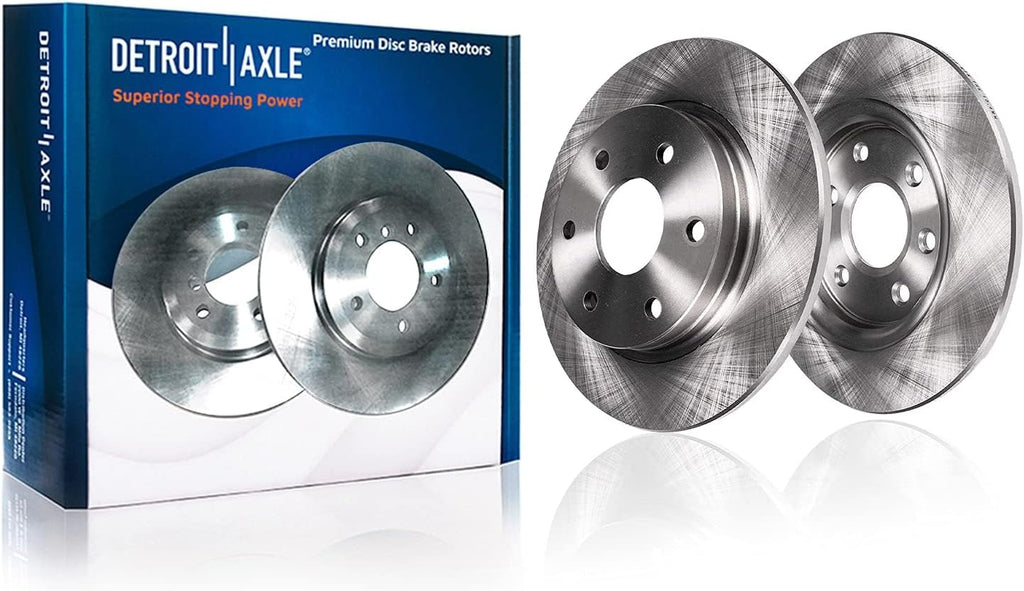 Detroit Axle - 8pc Brake Kit for 2006 Chevrolet Uplander Buick Terraza Pontiac Montana Saturn Relay Disc Brake Rotors Ceramic Brake Pads Replacement : 11.69' inch Front and 11.81' inch Rear Rotor