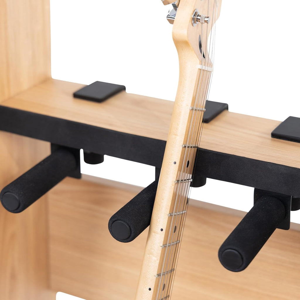 Gator Frameworks Elite Series 5 to 7-Space Guitar & Instrument Case Combo Rack, Natural Maple Matte Finish (GFW-ELITEGTR5RK-MPL)