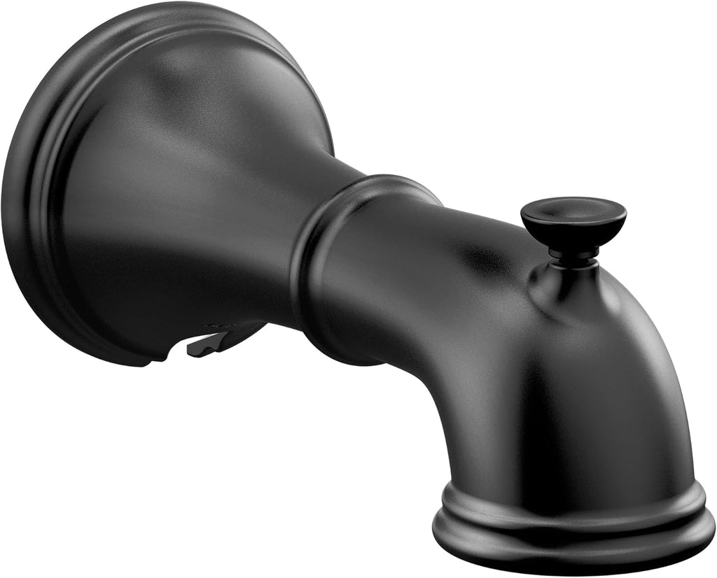 Moen Chrome 1/2-Inch Slip Fit Connection Diverter Tub Spout, 185820BL