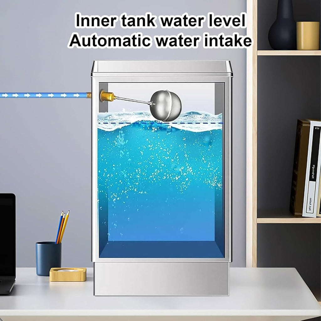 220v Desktop Stainless Steel Water Boiler, 40L/H Large Instant Hot Water Dispenser with Faucet, 30-100℃, Automatic Water Replenishment, Dual Filtration, for Cafe, Office, Home