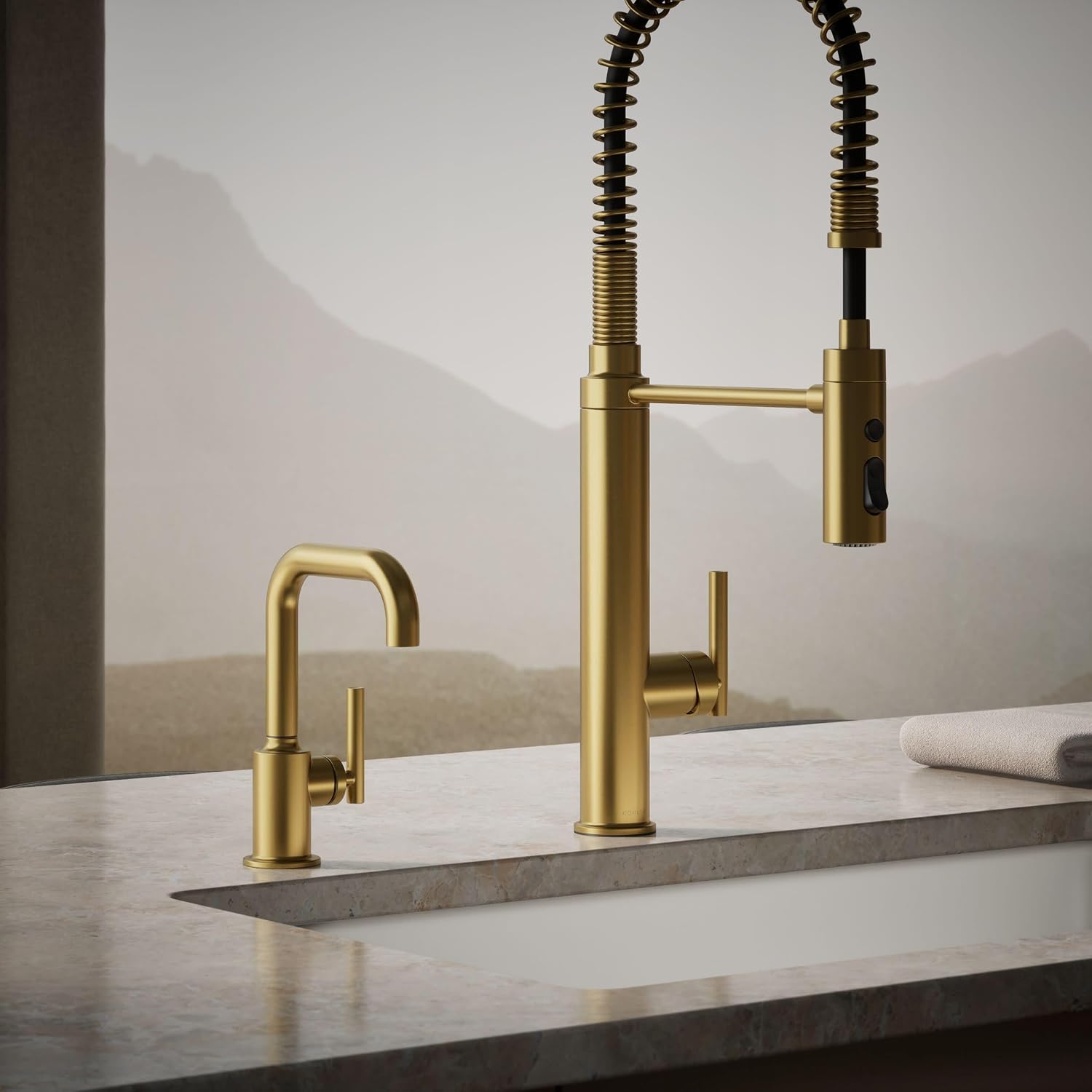 Kohler K-24077-2MB Purist Beverage Faucet, Vibrant Brushed Moderne Brass