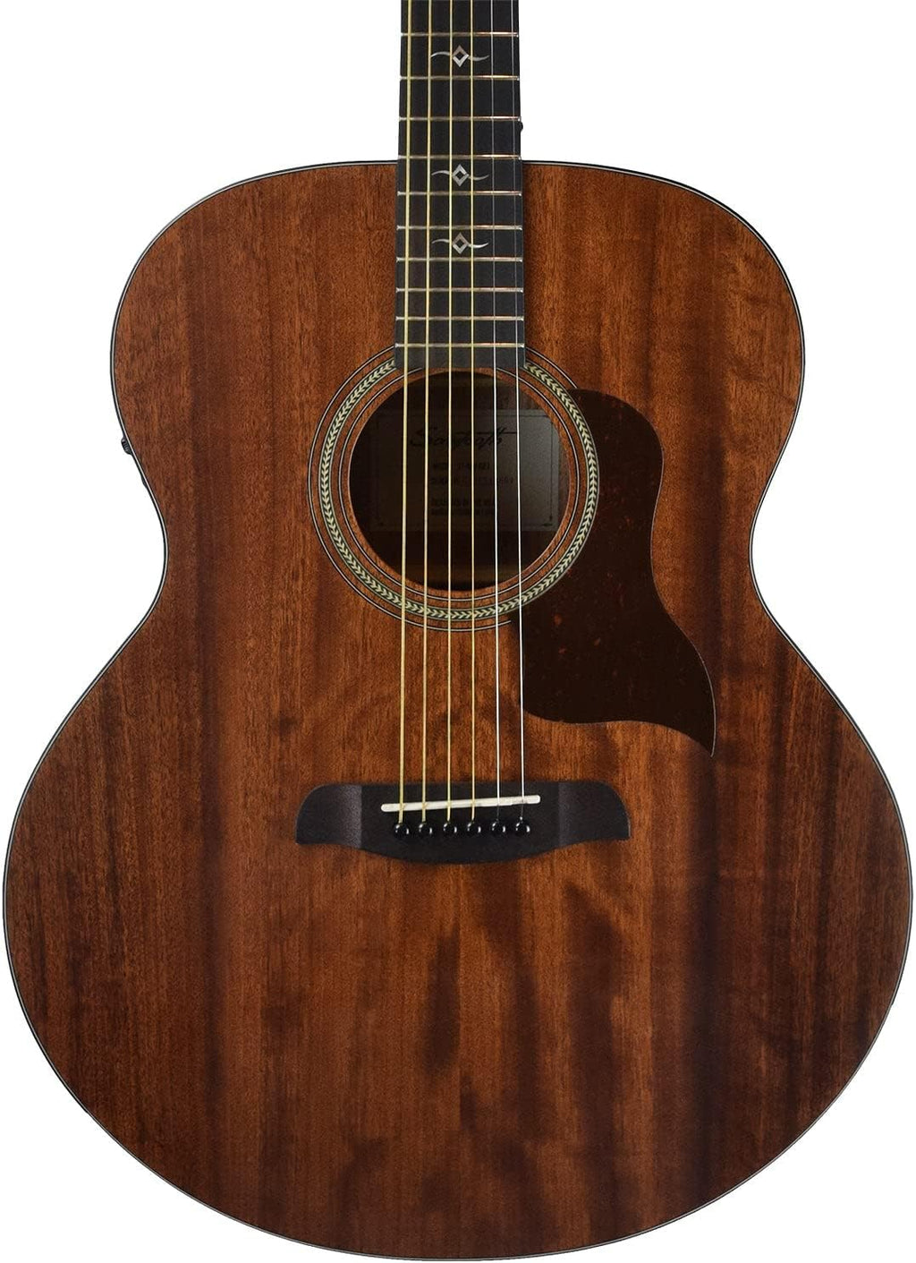 Sawtooth Mahogany Series Solid Mahogany Top Acoustic-Electric Jumbo Guitar Right-Handed