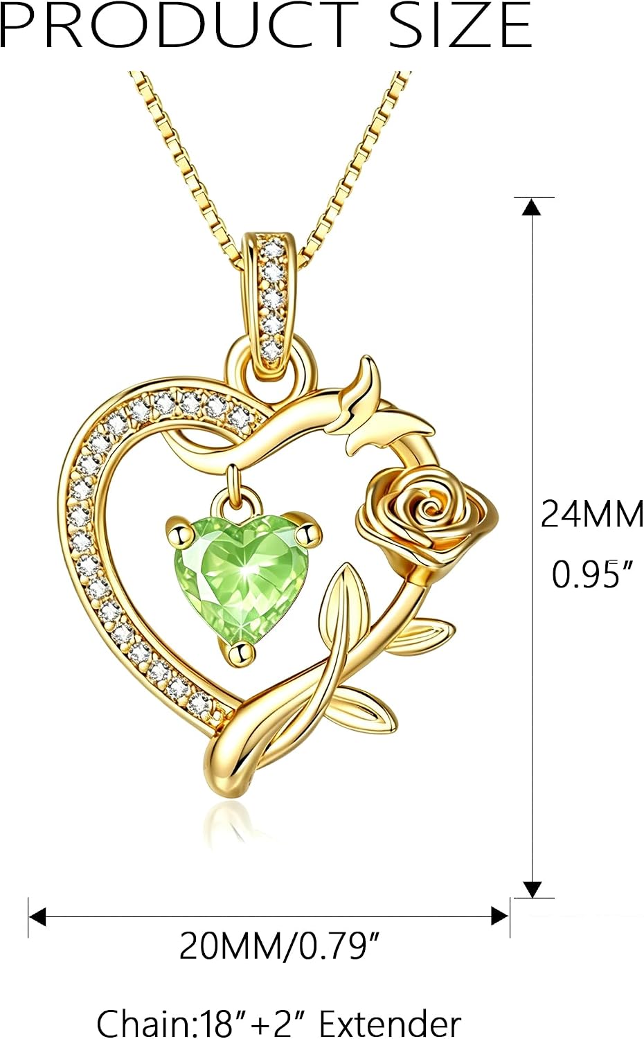 HeartMelody Heart Necklaces for Women Gold,14k 18K White Gold Plated Dainty Rose Butterfly Necklace with Garnet Birthstone Pendant Necklace Everyday Jewelry Birthday Christmas Gifts for Women Mom Her