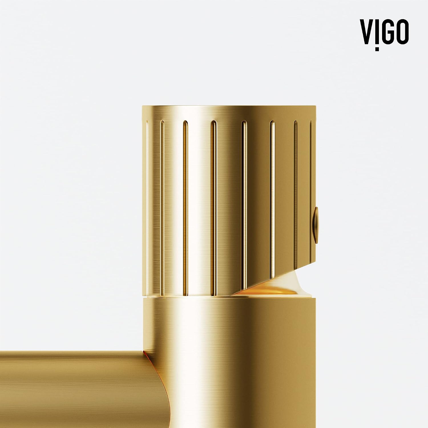 VIGO Ashford Single-Handle Single-Hole Mount Bathroom Sink Faucet, 8-Inch, Matte Brushed Gold, Modern Design, Solid Brass, 1.2 GPM WaterSense & Ceramic Disc Valve, Corrosion-Resistant