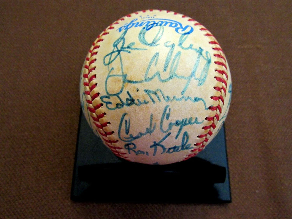 Cal Ripken Jr 1st All-star Rookie Signed Auto 1983 Al All-stars Gu Baseball Jsa - MLB Game Used Baseballs