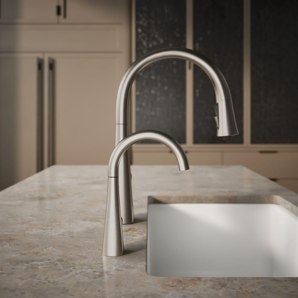 Kohler K-24134-VS Graze Beverage Faucet, Vibrant Stainless