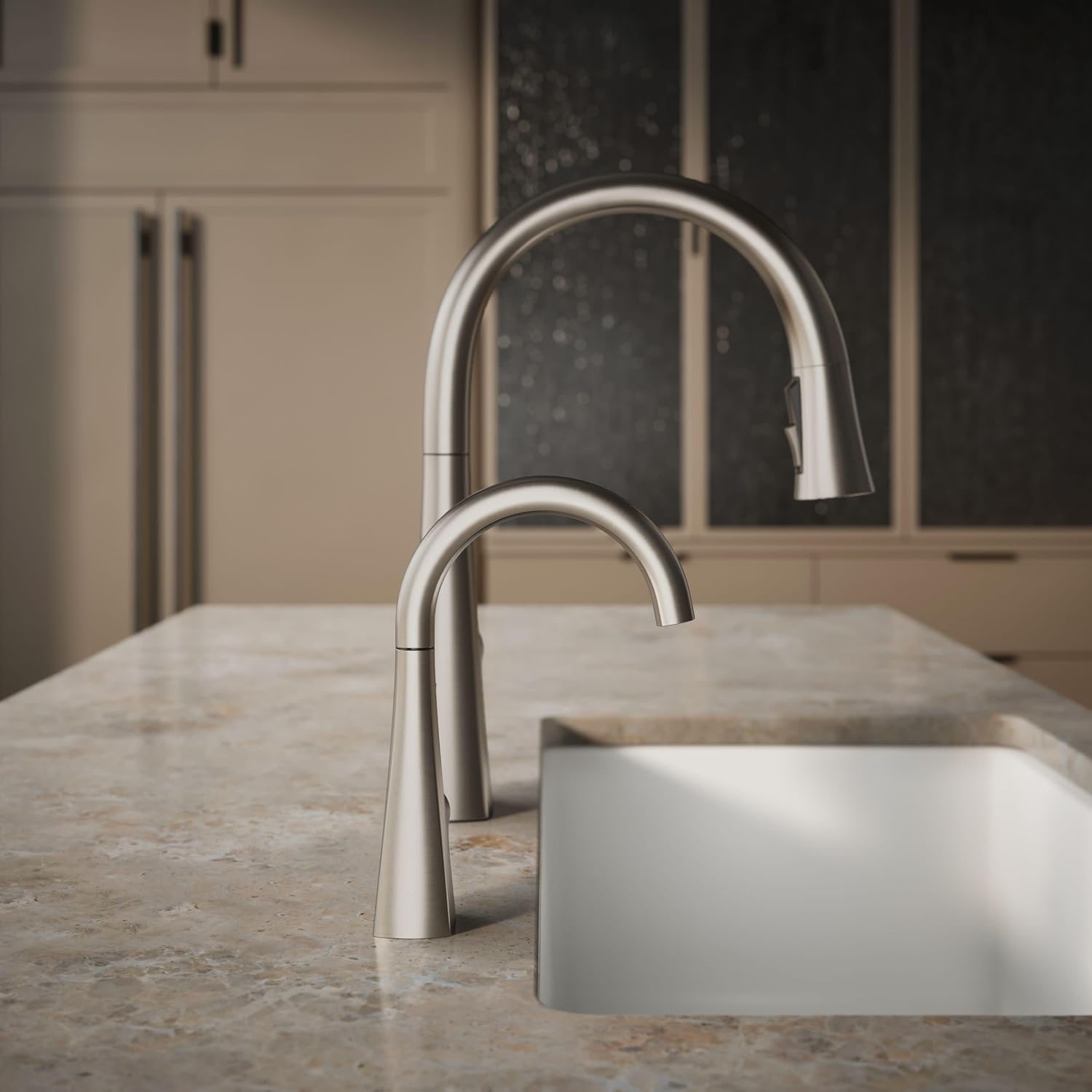 Kohler K-24134-VS Graze Beverage Faucet, Vibrant Stainless