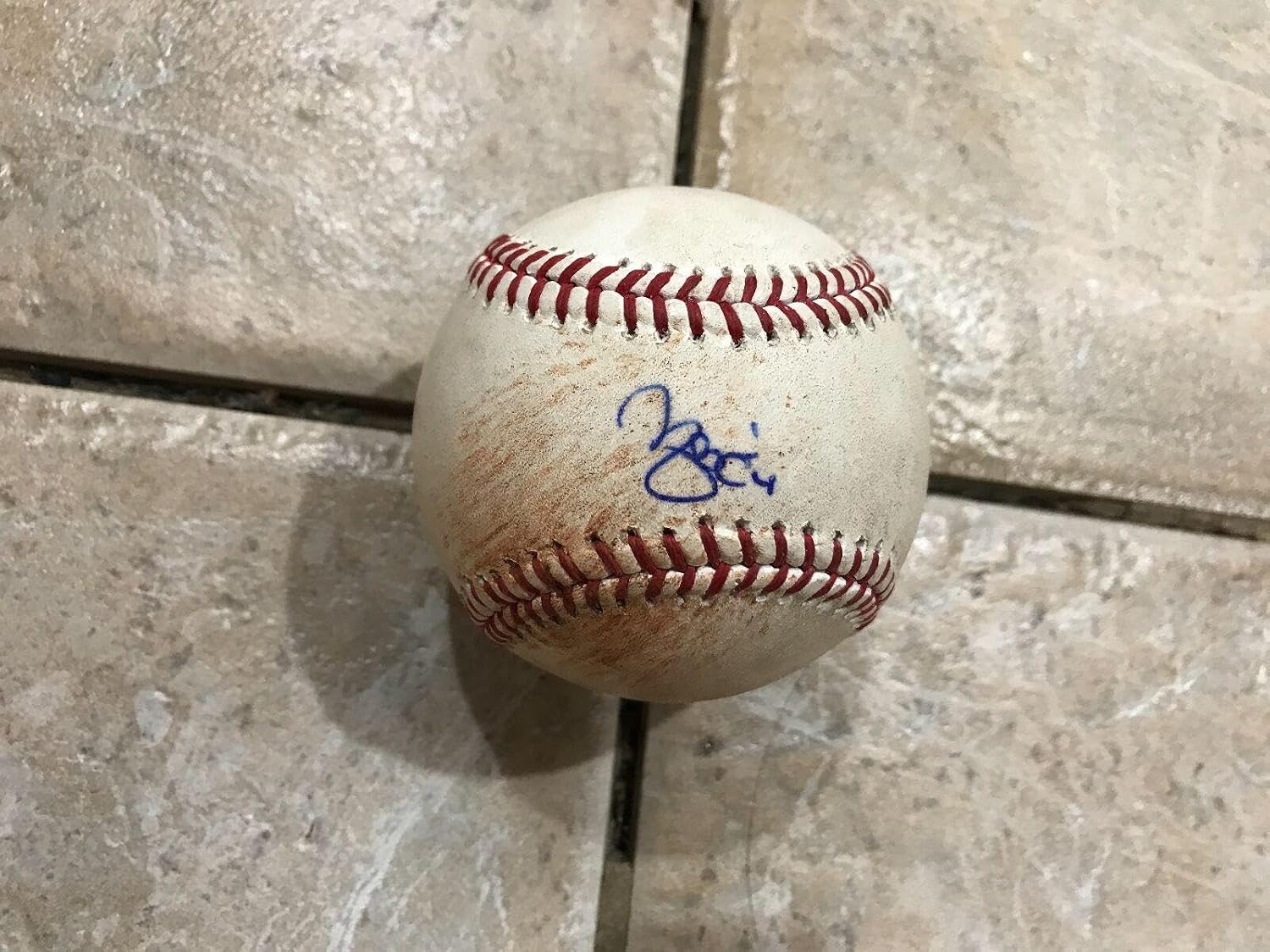 Yadier Molina Signed Rbi Single Thrown By Jose Fernandez-roy Pitced Mlb Holo 1/1 - MLB Game Used Baseballs