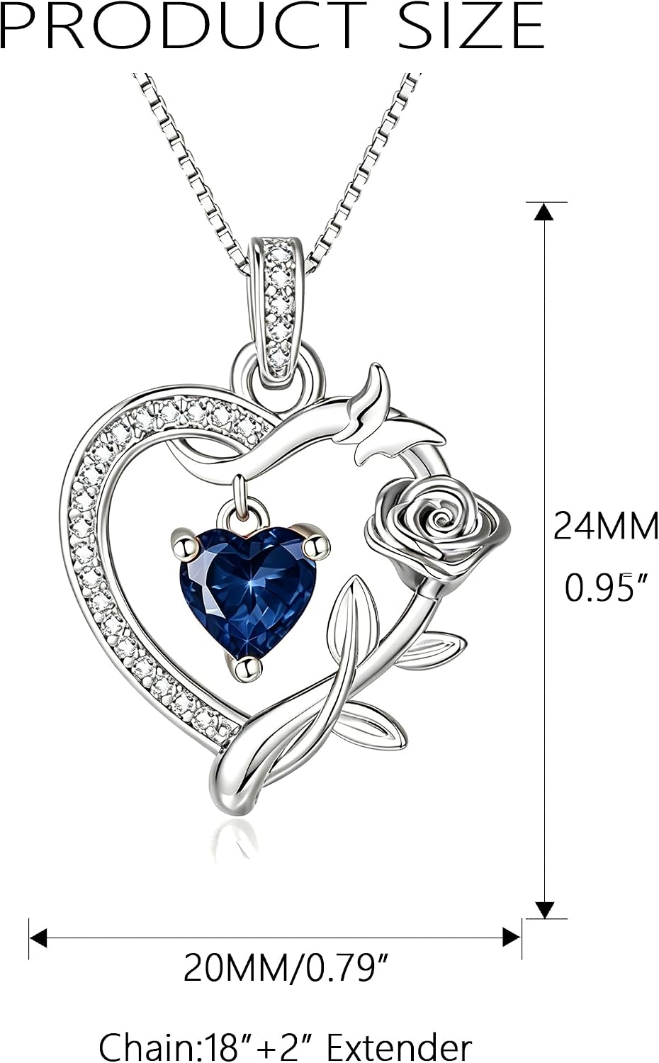 HeartMelody Heart Necklaces for Women Gold,14k 18K White Gold Plated Dainty Rose Butterfly Necklace with Garnet Birthstone Pendant Necklace Everyday Jewelry Birthday Christmas Gifts for Women Mom Her