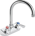 AA-401G Commercial Wall Mount Faucet Base with Heavy Duty 8-1/4' Gooseneck Spout