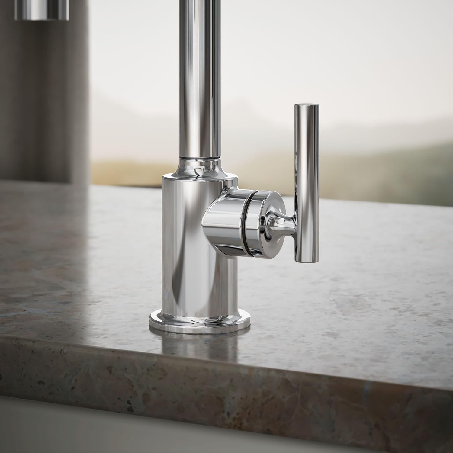Kohler K-24077-CP Purist Beverage Faucet, Polished Chrome