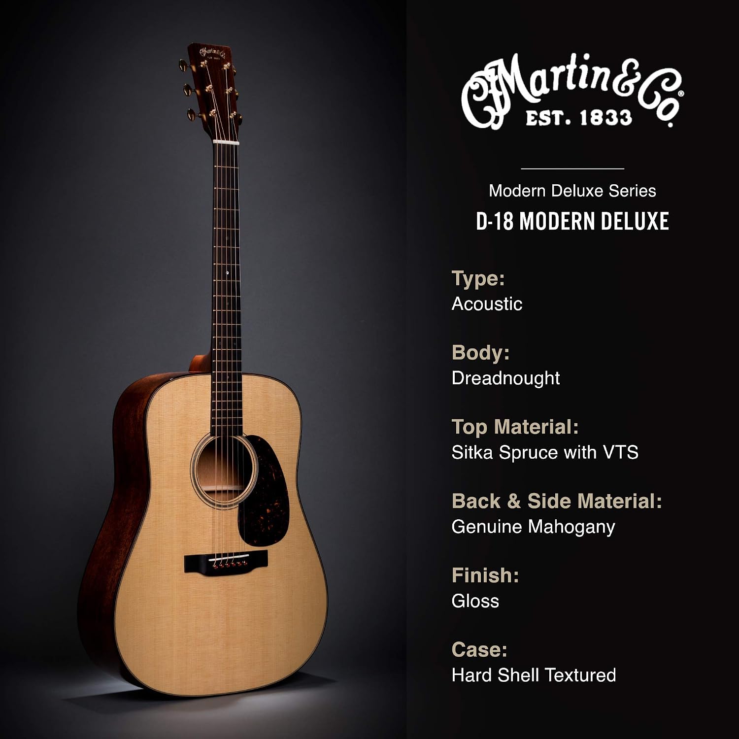 Martin D-18 Modern Deluxe - Natural
