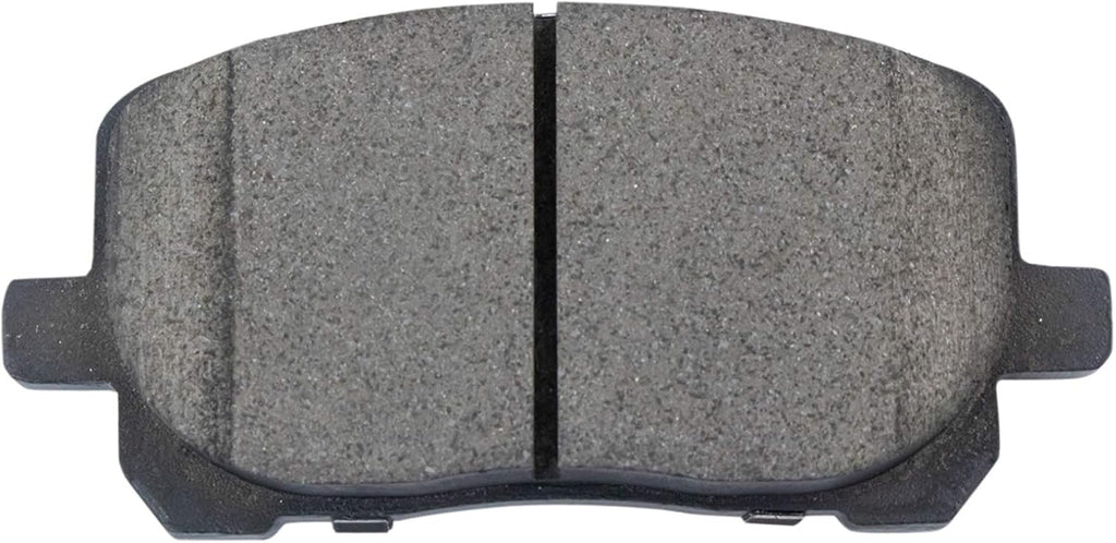 TRQ Performance Front Brake Pad and Rotor Set Ceramic Coated Drilled Slotted Vented Rotors Calipers Compatible with 2003-2008 Toyota Corolla Matrix Pontiac Vibe