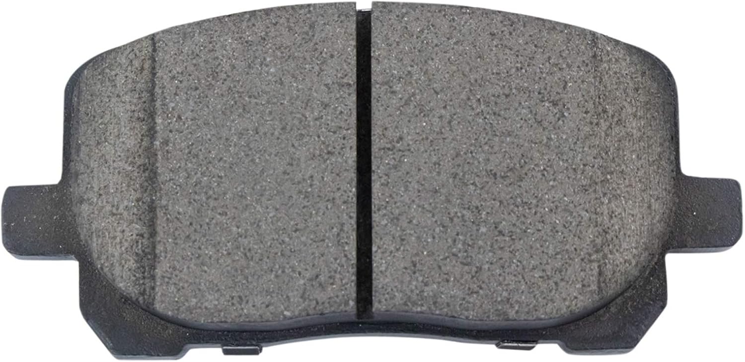TRQ Performance Front Brake Pad and Rotor Set Ceramic Coated Drilled Slotted Vented Rotors Calipers Compatible with 2003-2008 Toyota Corolla Matrix Pontiac Vibe