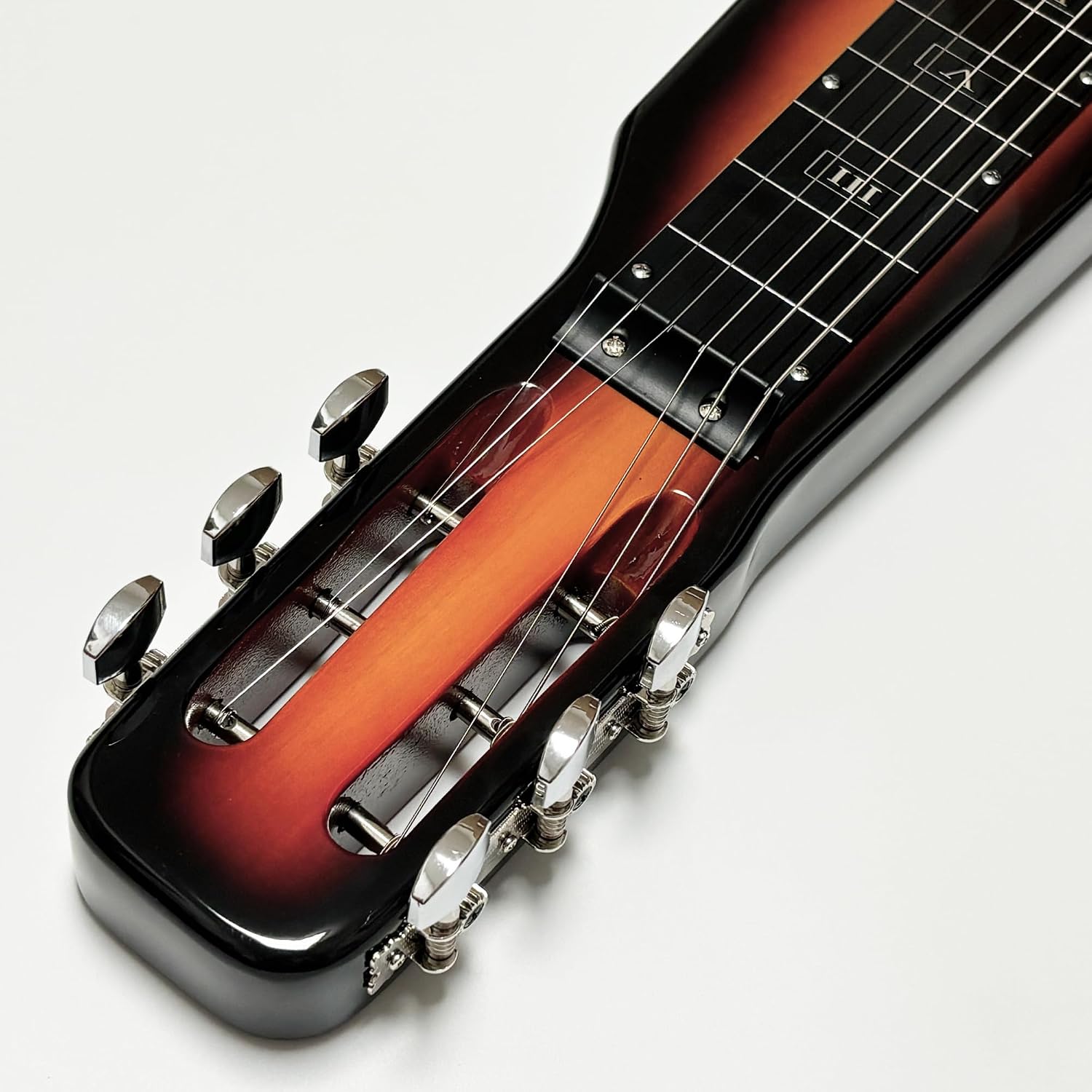 Lap Steel Guitar, Slide Steel Guitar Electric, 6 Strings Slotted Head Stock Guitars with Gig Bag & Slide Bar (Sunburst Color)