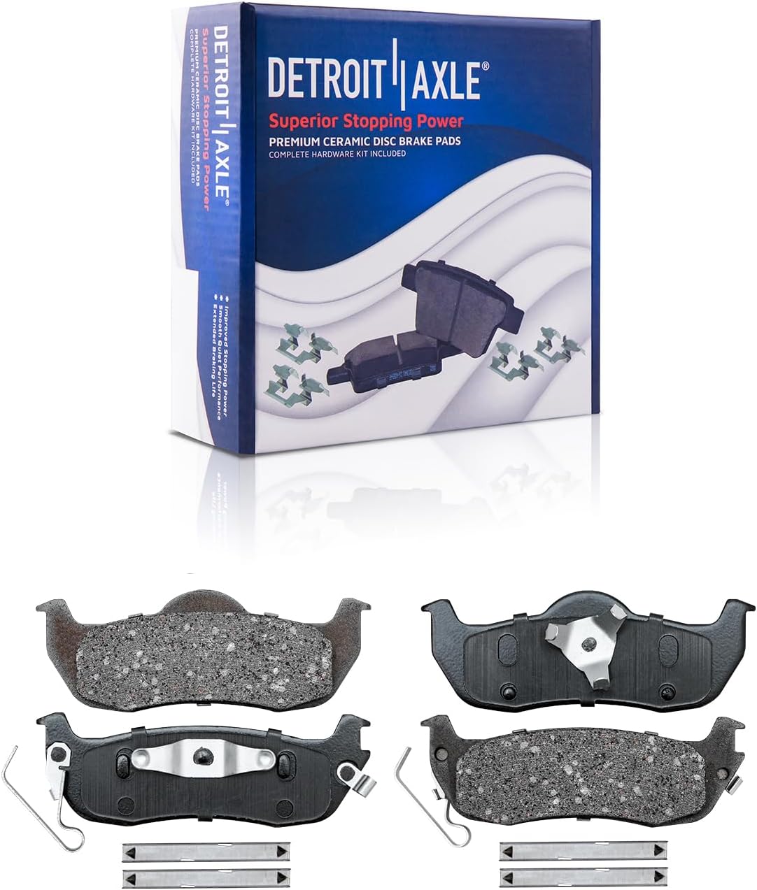 Detroit Axle - Brake Kit for Infiniti QX56 Nissan Pathfinder Armada Titan Drilled and Slotted Brake Rotors Ceramic Brakes Pads Front and Rear Replacement: 12.60' inch Front and 12.58' inch Rear Rotors