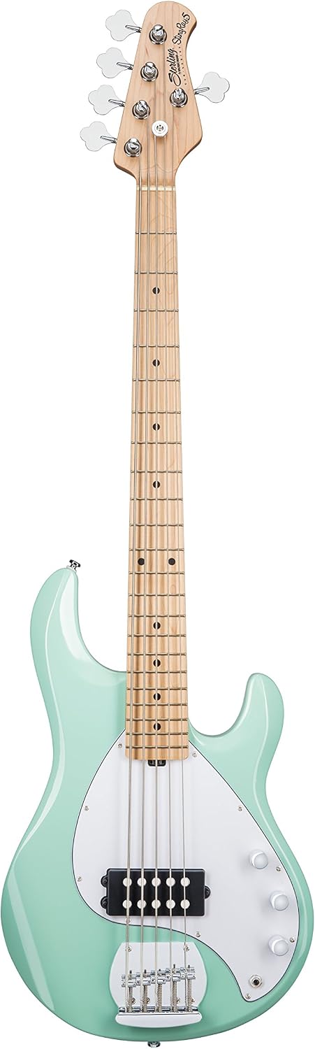 Sterling by Music Man StingRay Ray5 Bass Guitar in Mint Green, 5-String