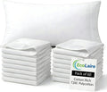 EcoLaire Pillow Covers - Pillowcases Standard Size, Pack of 60 - Cotton Rich T200 Polycotton - Bulk Pillows Cases - 20' x 30' (Fits 20'x 28' Pillows) for Home, Hotels, Hospitals, Rentals,Crafting