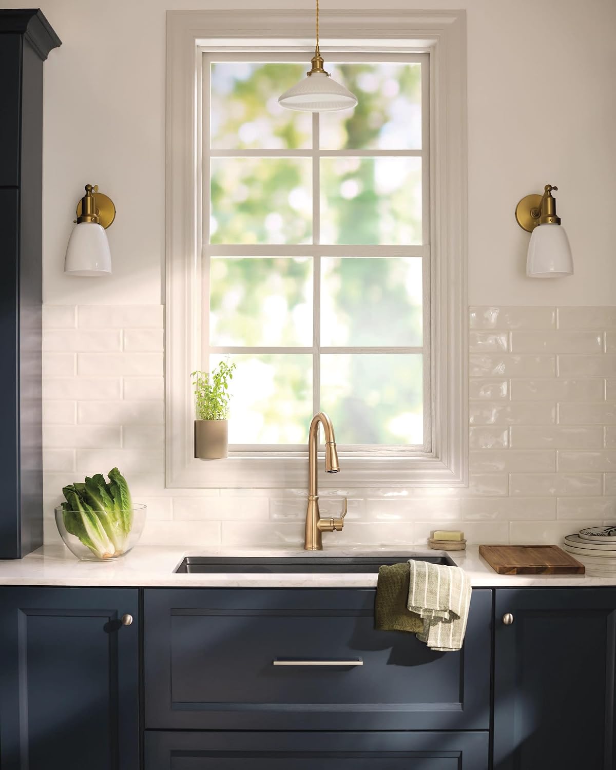 Moen 87071BZG Nolia One-Handle Pull-Down Kitchen Faucet with Power Boost, Soap Dispenser Included, High Arc, 1 or 3 Hole Installation, Brushed Gold