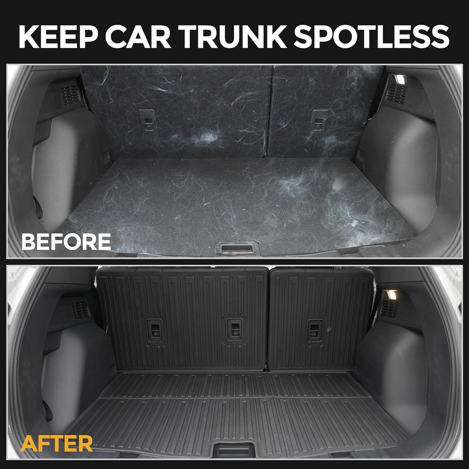Floor Mats for Ford Escape 2020-2026, All Weather Floor Mats Trunk Cargo Liner with Backrest Protectors and Door Sill Guards Accessories, Full Coverage Set (Not fit Hybrid Model)