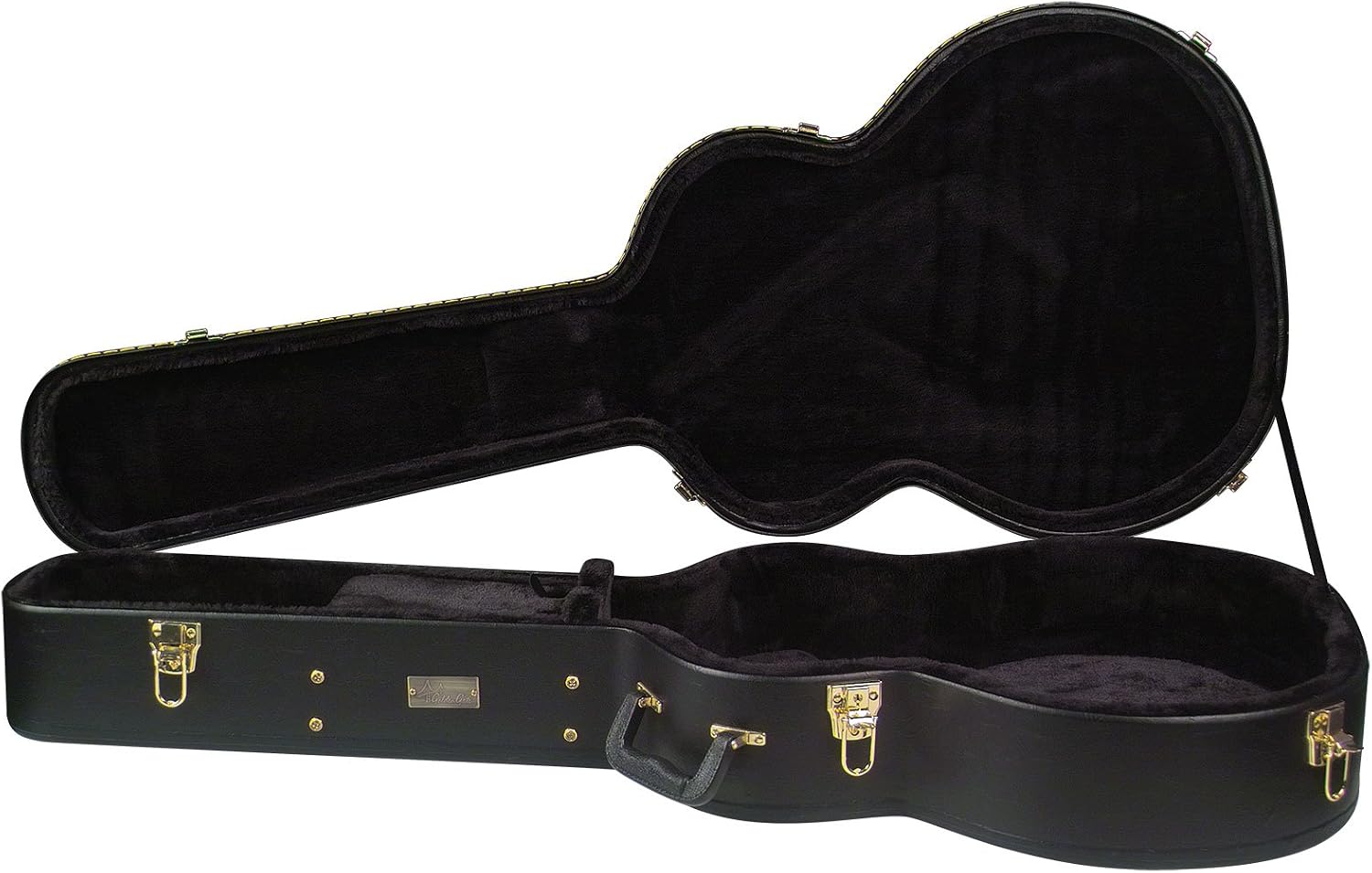 Golden Gate C-1515 Premier Hardshell Jumbo/12-String Acoustic Guitar Case,Black