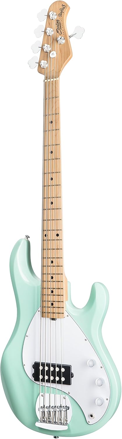 Sterling by Music Man StingRay Ray5 Bass Guitar in Mint Green, 5-String