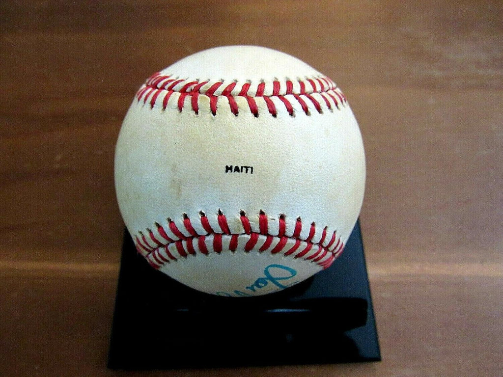 Lou Brock Cardinals Cubs Hof Signed Auto Vintage Era Game Used Onl Baseball Jsa - MLB Game Used Baseballs