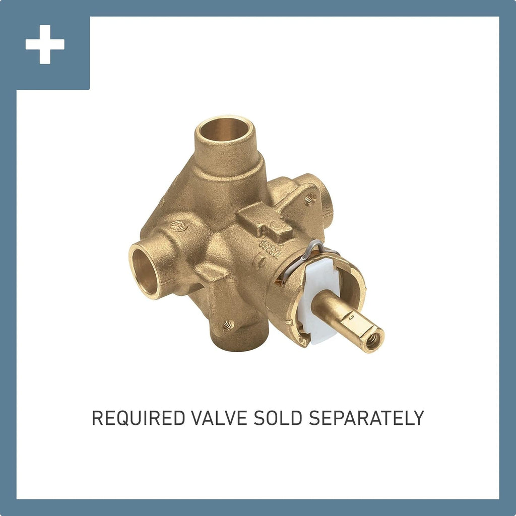 Moen Align Brushed Gold Posi-Temp Pressure Balancing Eco-Performance Modern Shower Trim Kit, Valve Required, T2192EPBG