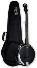 5 String Full Size Acoustic Electric Banjo Solid Back Remo Ebony Black Top Sapele Body Material Sapele Back Material Type Okoume Neck Material Type