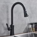Kitchen Faucet Single Handle Hand-Out Single Hole Hot and Cold Faucet Tap(Brushed Gold)