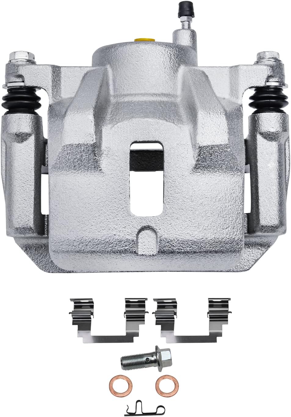 Detroit Axle - Front Brake Kit for 03-08 Pontiac Vibe Toyota Corolla Matrix, Disc Brake Calipers Ceramic Brake Pads 2003 2004 2005 2006 2007 2008 Replacement