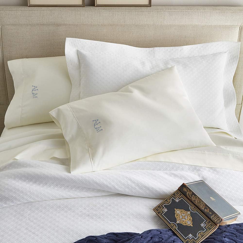 Peacock Alley Soprano Sateen Pillow Cases - Ivory, Standard