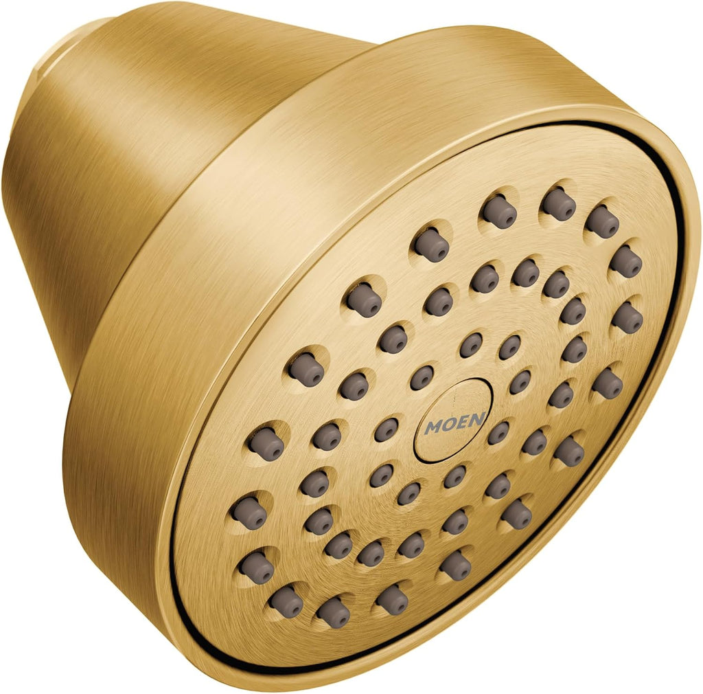 Moen 6399EPBG One-Function 3-5/8' Diameter Round Spray Head, Brushed Gold